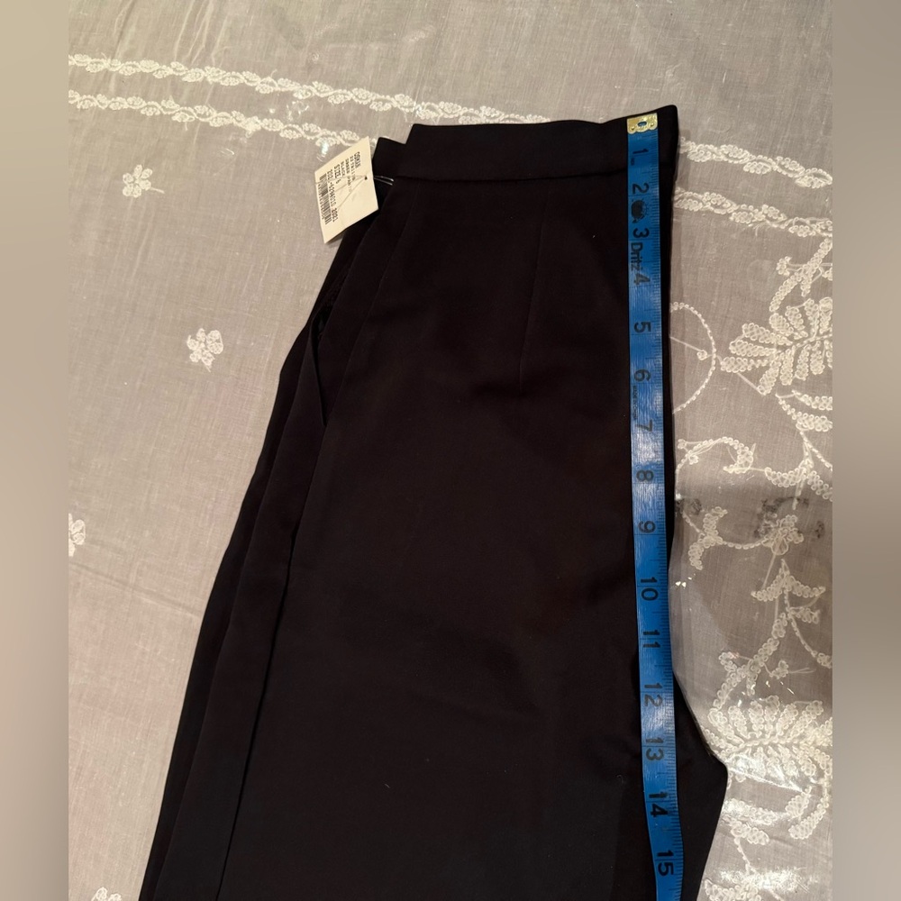 NWT OSMAN Black dress pants - Size 6. HIGH WAISTED AND WIDE LEG - Picture 5 of 16